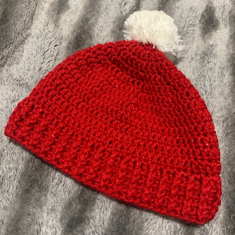 Red Beanie with Sparkles ✨
